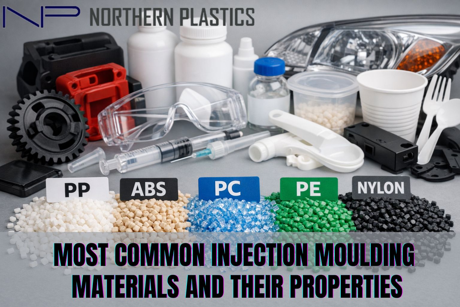 most Common Injection Moulding Materials and their Properties