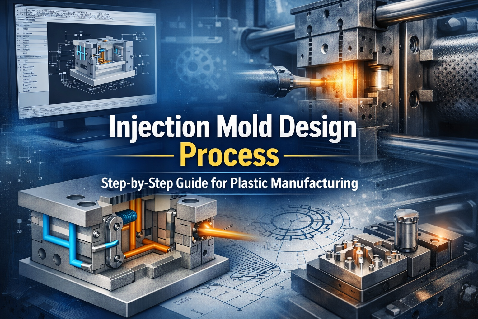 How are injection molds designed