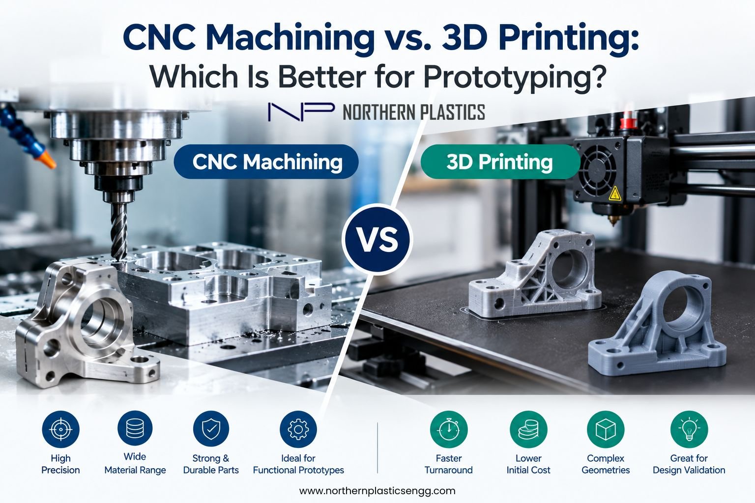 CNC Machining vs. 3D Printing